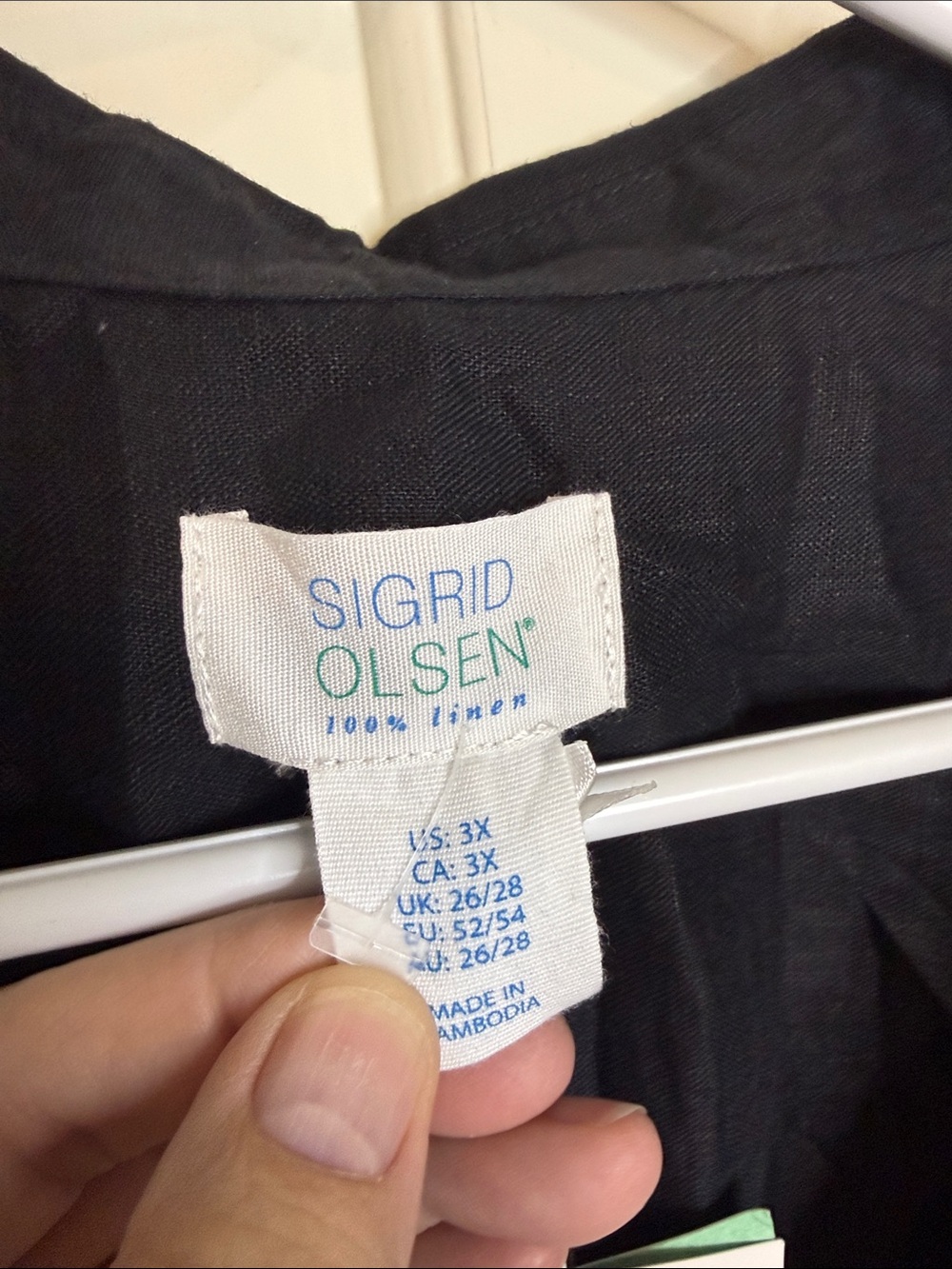 NWT Sigrid Olsen Linen Top - Picture 2 of 5